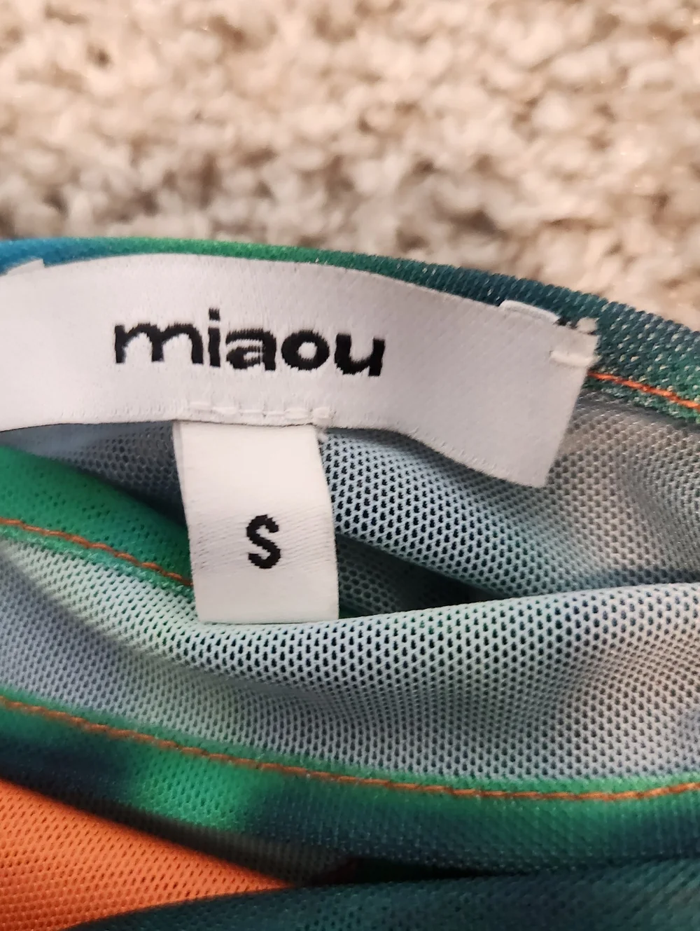 Miaou Tati Top In Thermal Print Size Small - Picture 6 of 8